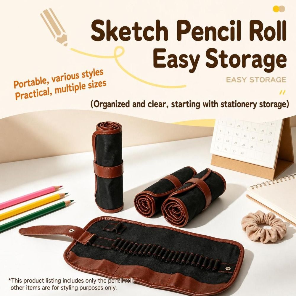 Pencil Case Large - 24/36/48/72 Yuvalı, Katlanabilir Kalemlik, Geniş Kapasiteli,