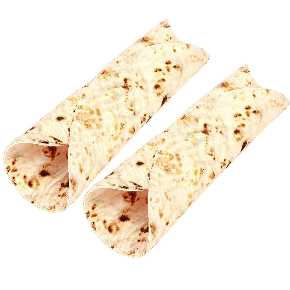 Pencil Case Large - 2 Adet Tortilla Desenli Kanvas Rulo