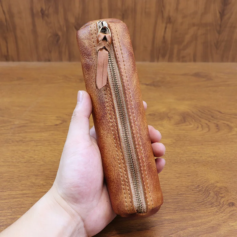Tan Stationery & Office Supply - Bitkisel Tabaklanmış Deri El Cilalı Retro