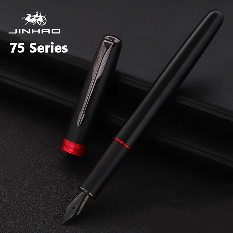 Office Stationery Supply Business - Jinhao 75 Metal dolma kalem Siyah/Siyah