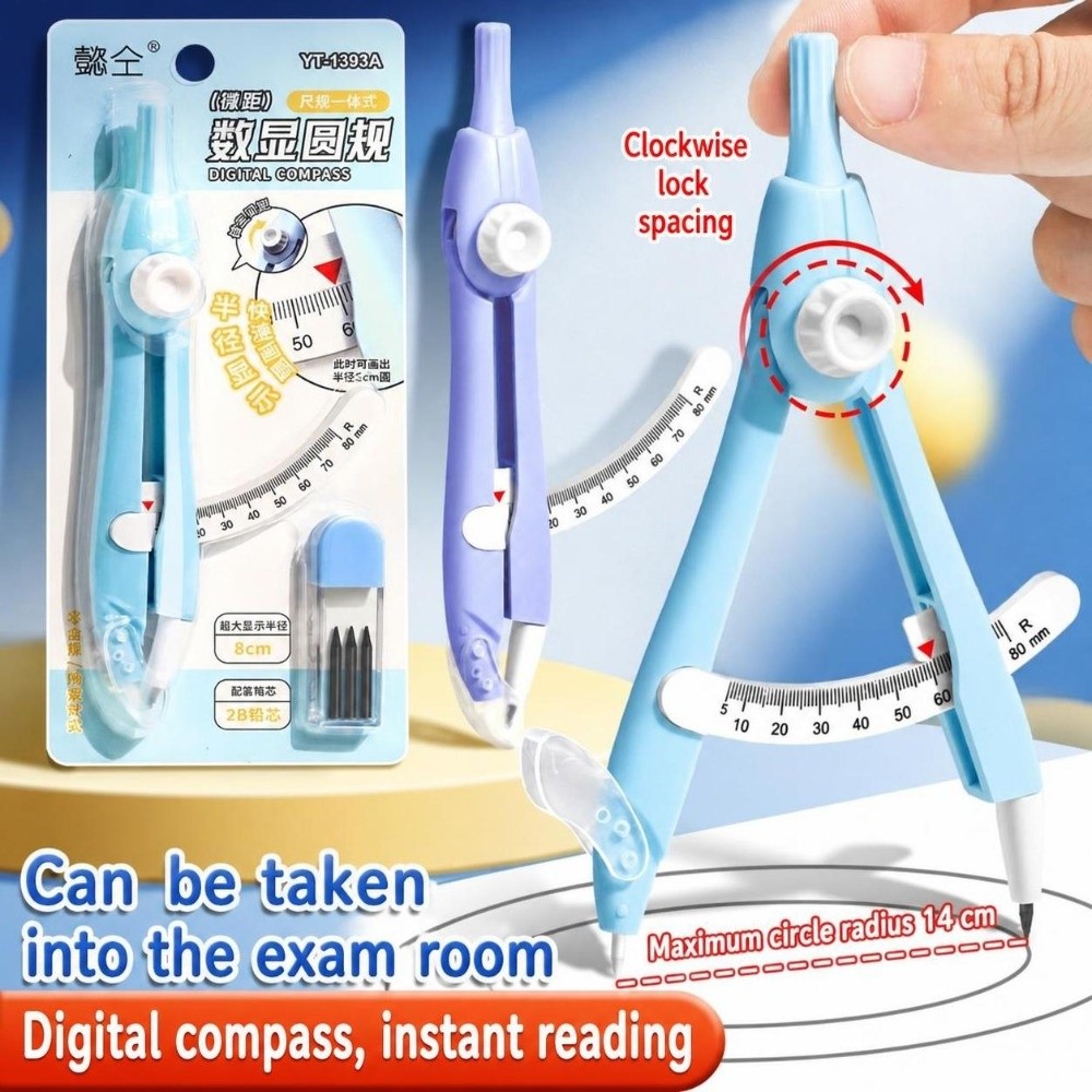 Dijital Ekranlı Pusula, Mesafe - Compass Geometry Set incelemesi ve fiyatı
