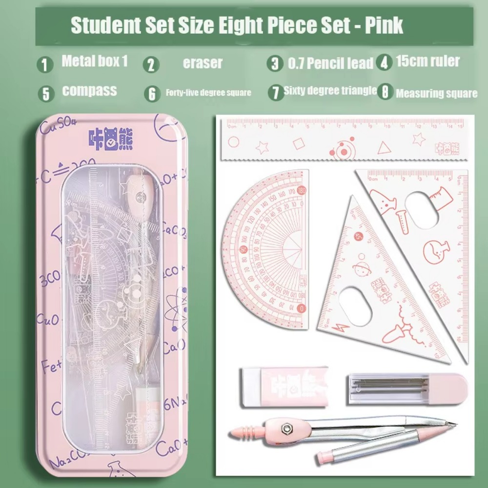 8 Parça/Set Çok Fonksiyonlu Ma - Compass Geometry Set incelemesi ve fiyatı